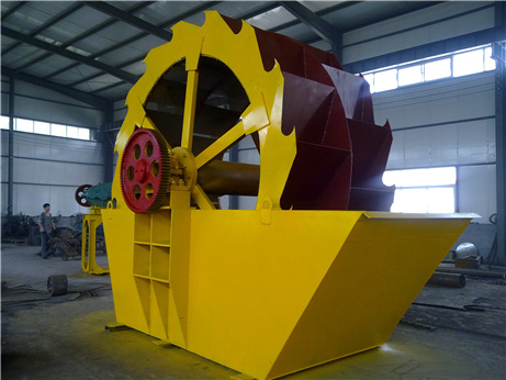Wheel bucket sand washer